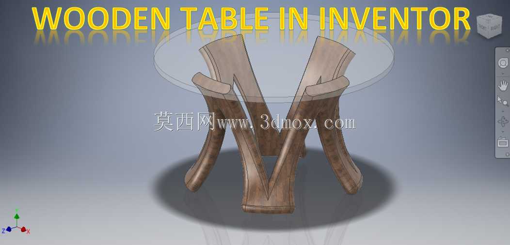 发明家中的木桌|| Inventor 3D图形教程|| 发明家教程|| 3D建模