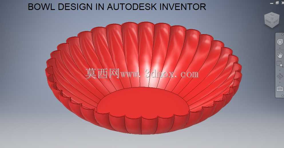 Autodesk Inventor 教程 碗设计 || Inventor 教程 || Inventor 绘图练习 || 3D 模型