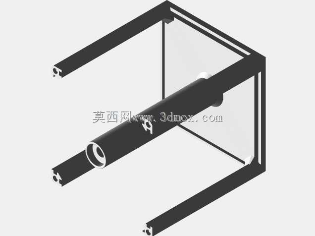 旋转透光立方体
