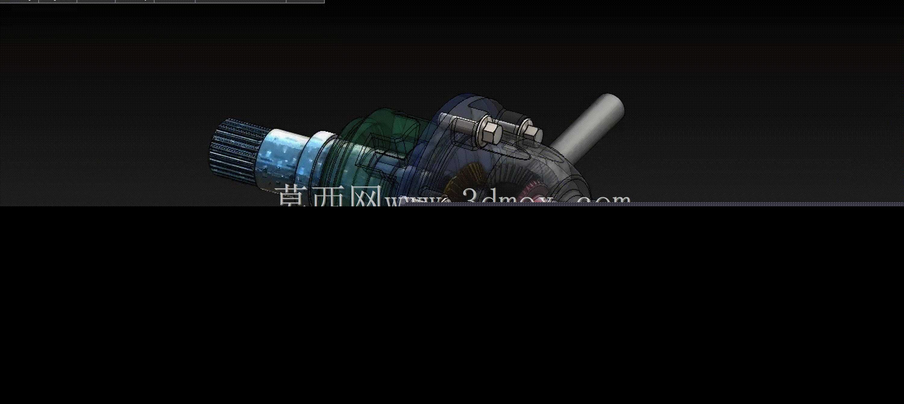 汽车差速器齿轮盒组件 - 实心工程设计项目