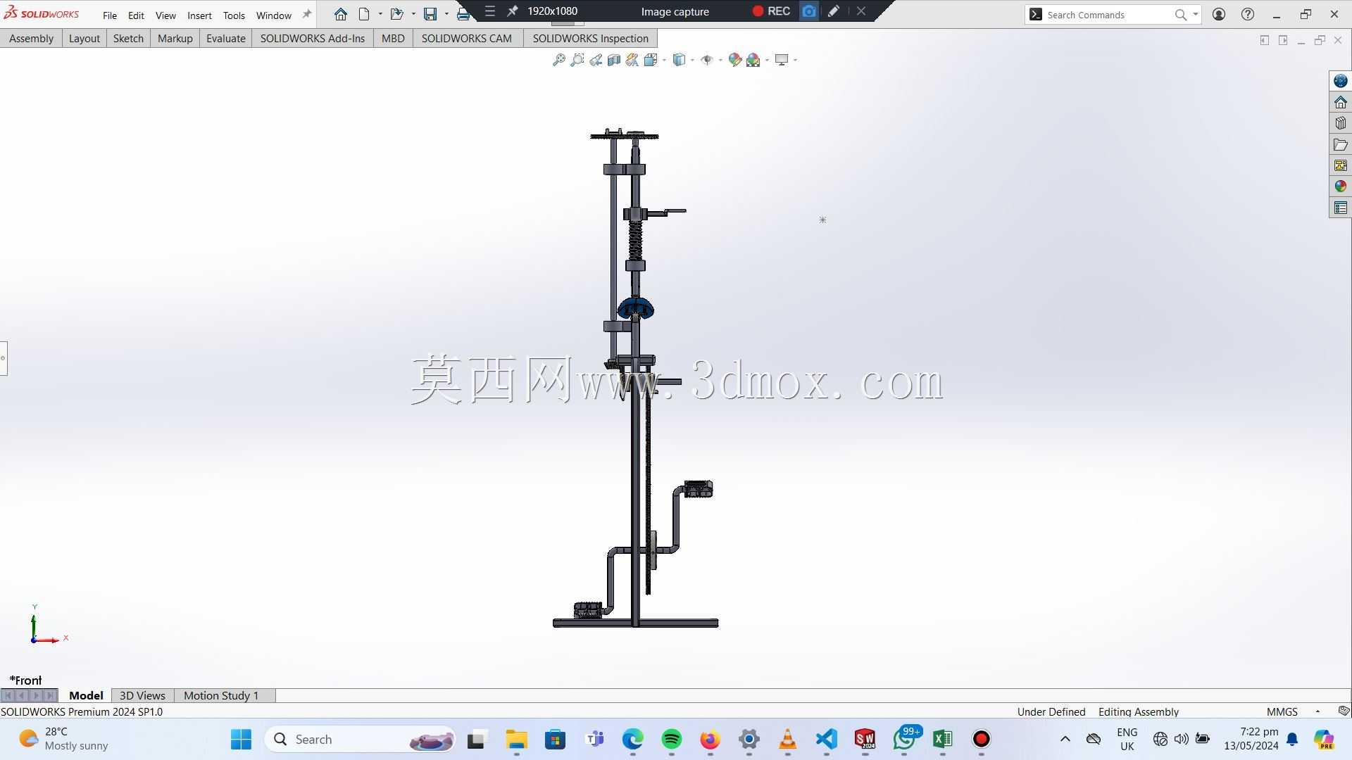 �ֳ�ʽ��ͷ -  SolidWorksģ��