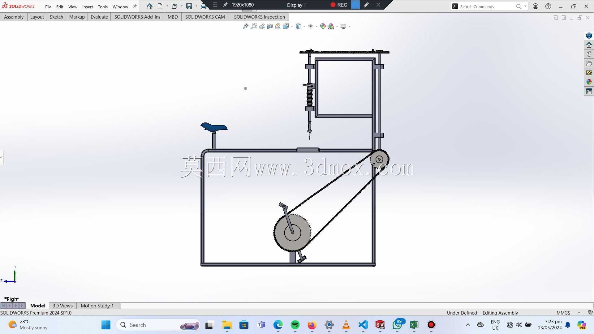 �ֳ�ʽ��ͷ -  SolidWorksģ��