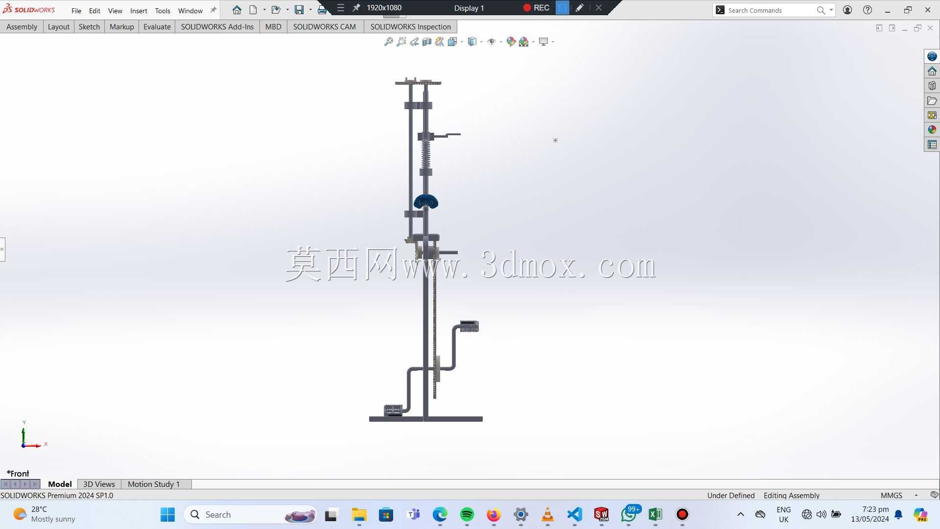 �ֳ�ʽ��ͷ -  SolidWorksģ��