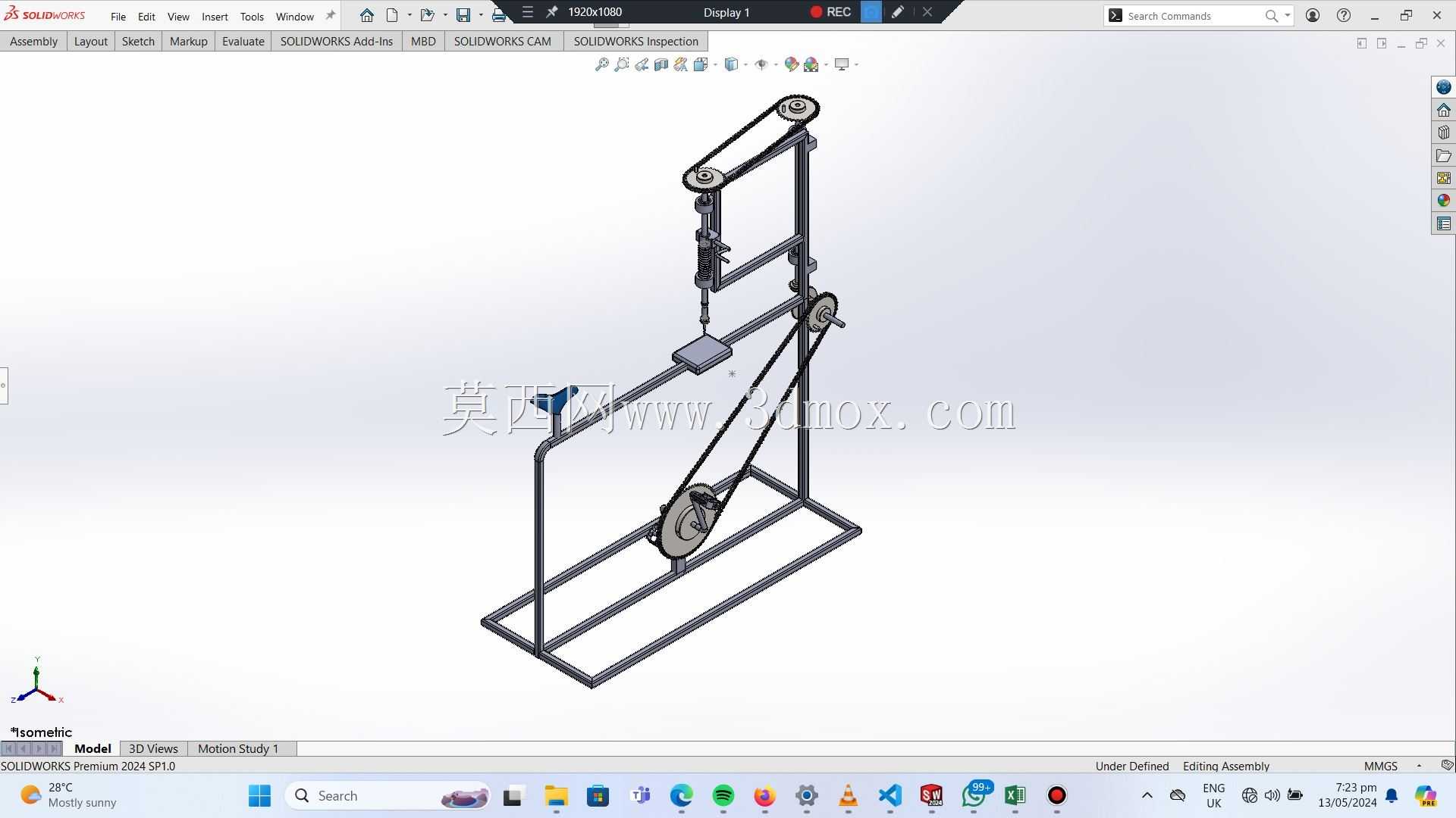 �ֳ�ʽ��ͷ -  SolidWorksģ��
