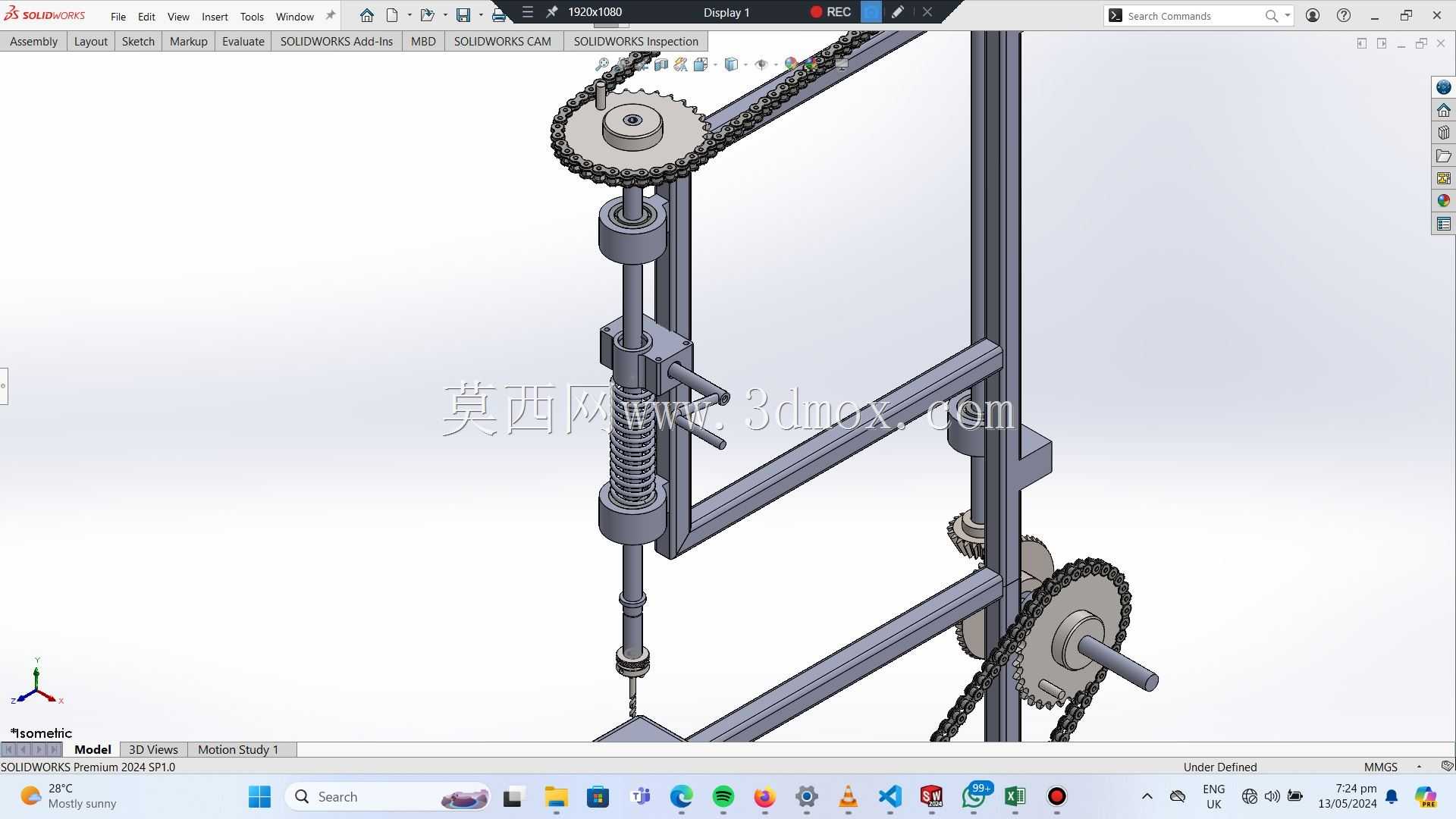 �ֳ�ʽ��ͷ -  SolidWorksģ��