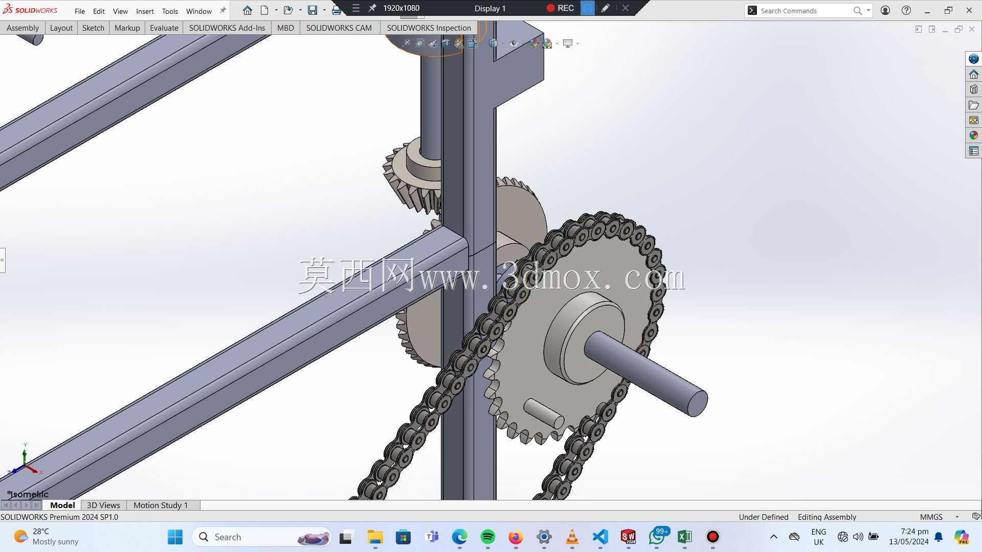 �ֳ�ʽ��ͷ -  SolidWorksģ��