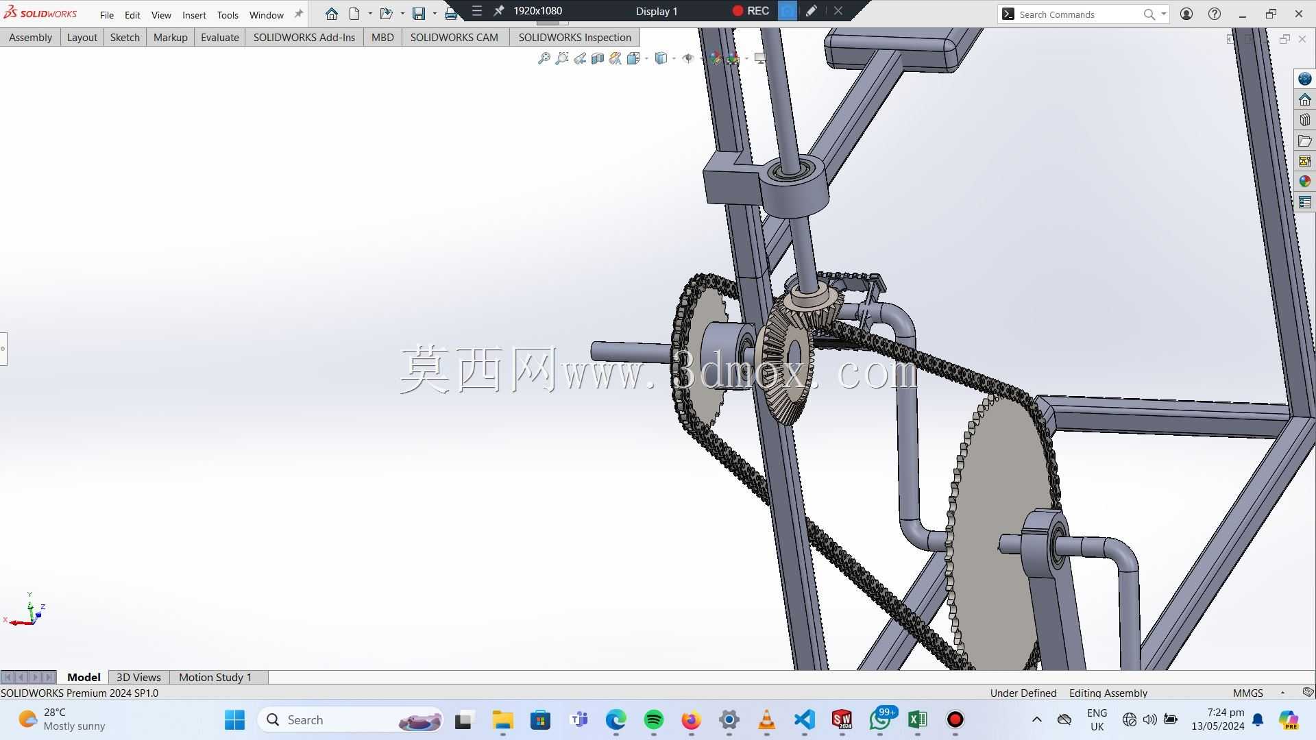 �ֳ�ʽ��ͷ -  SolidWorksģ��