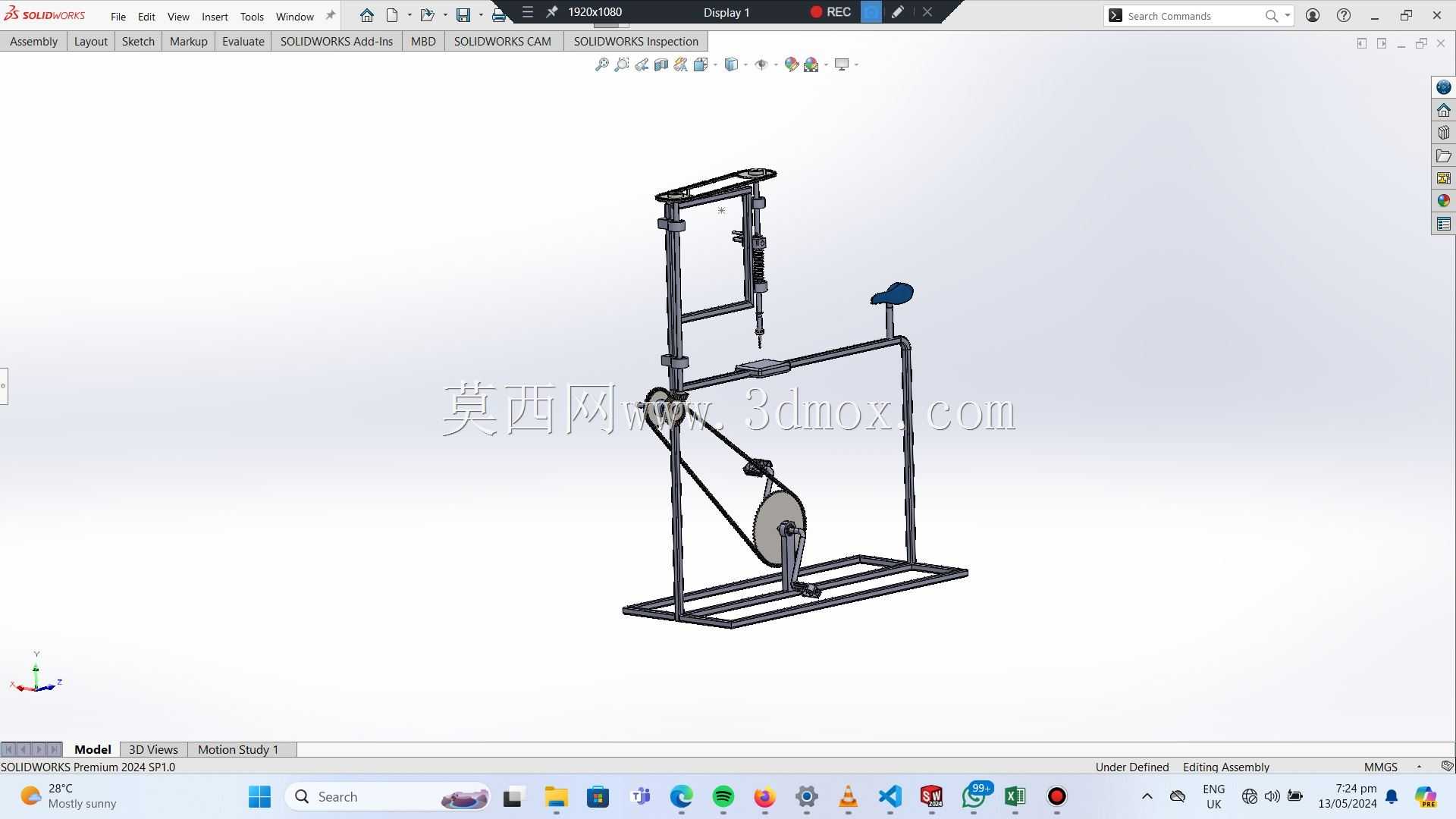 �ֳ�ʽ��ͷ -  SolidWorksģ��