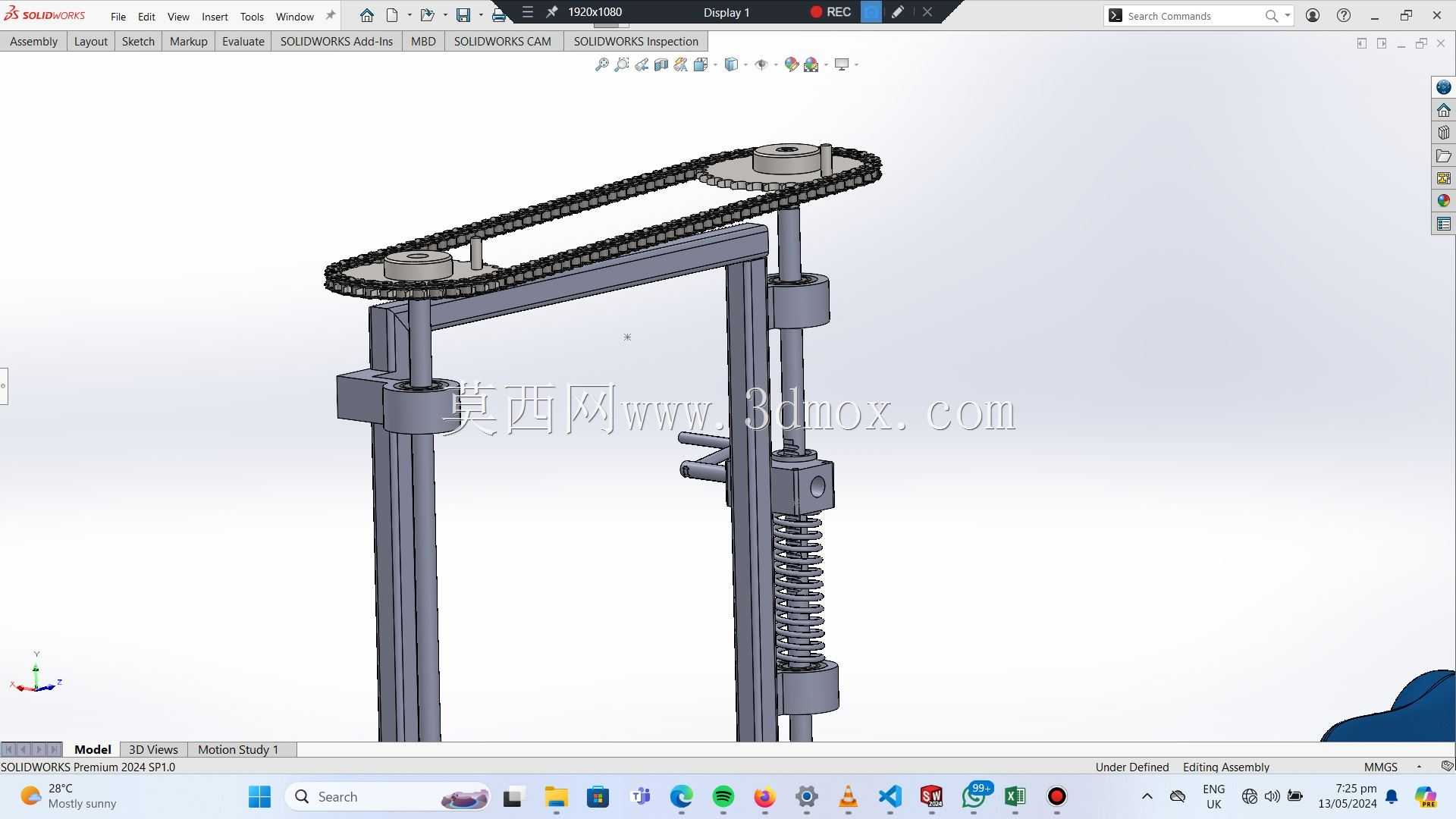 �ֳ�ʽ��ͷ -  SolidWorksģ��