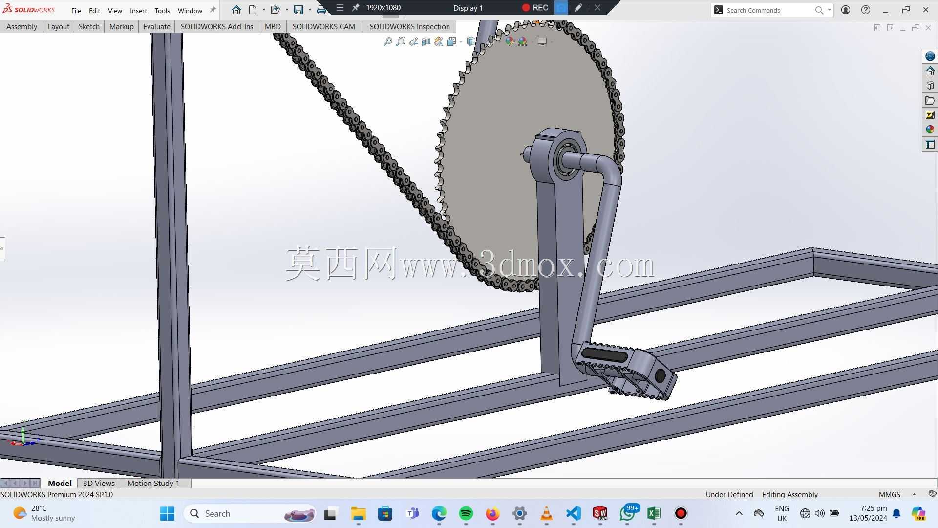 �ֳ�ʽ��ͷ -  SolidWorksģ��