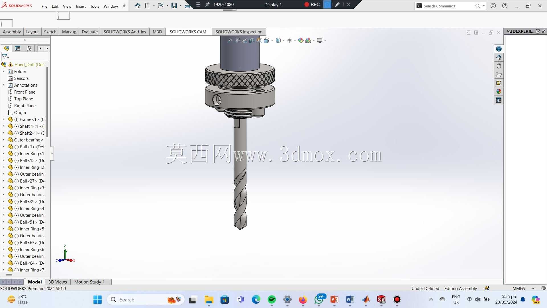 �ֳ�ʽ��ͷ -  SolidWorksģ��