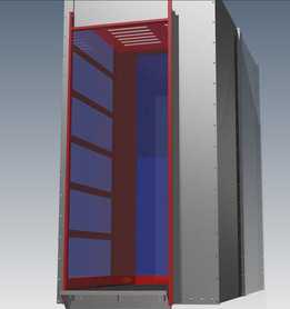 KABIN YATAY INOX 1060X1180 MM