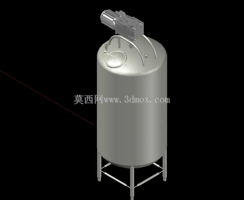 3d 1500 加仑处理器罐