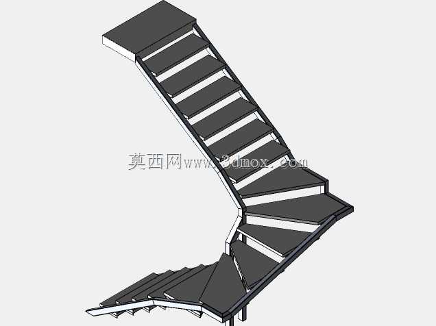室内楼梯木金属