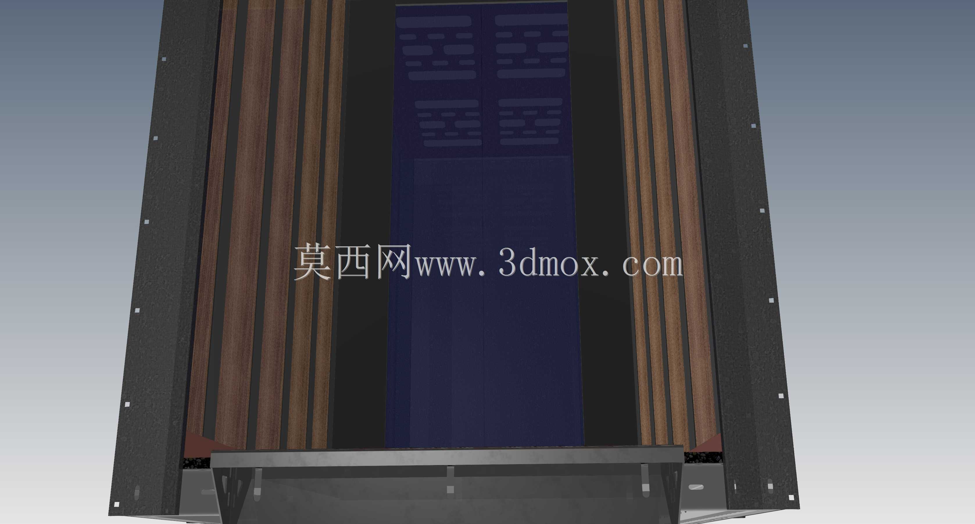 kabin Dikey 0 304 Kalite黑色Inox Kaplama