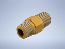 NIPLE DUPLO 1/4\�� x 1/4\��