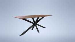  Wood \ U0026Steel Table 