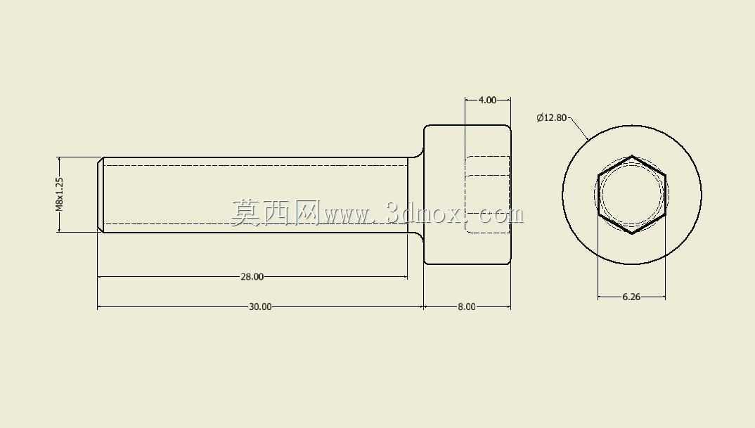 m8x1.25螺钉插座