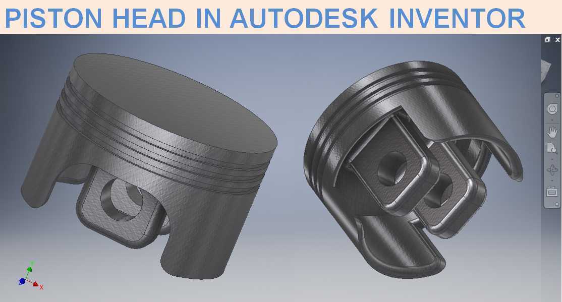 Autodesk Inventor 中的活塞头 || Inventor 中的活塞 || Inventor 教程 || CAD 教程 || 3D
