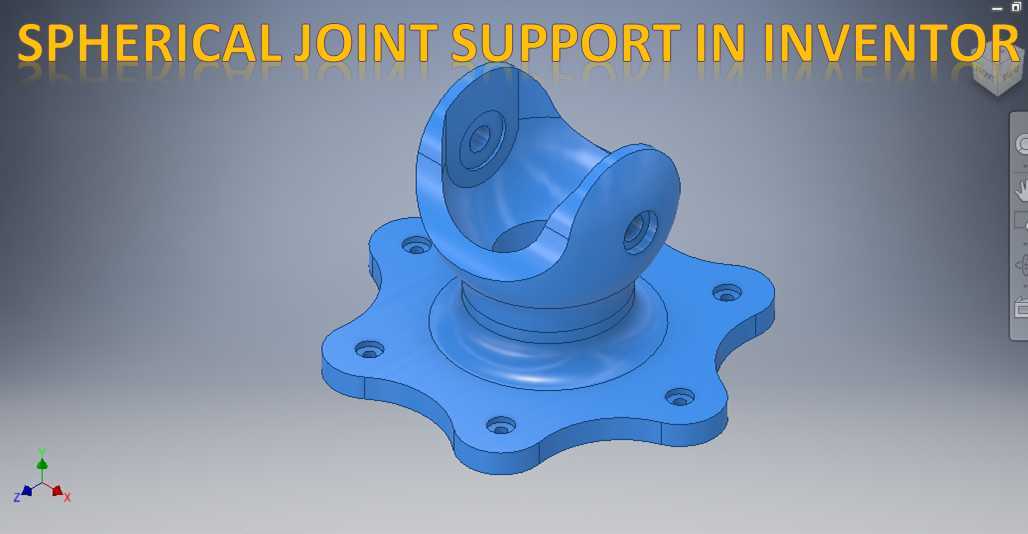 Autodesk Inventor 中的球形接头支持 || Inventor 绘图实践 || Inventor 三维建模