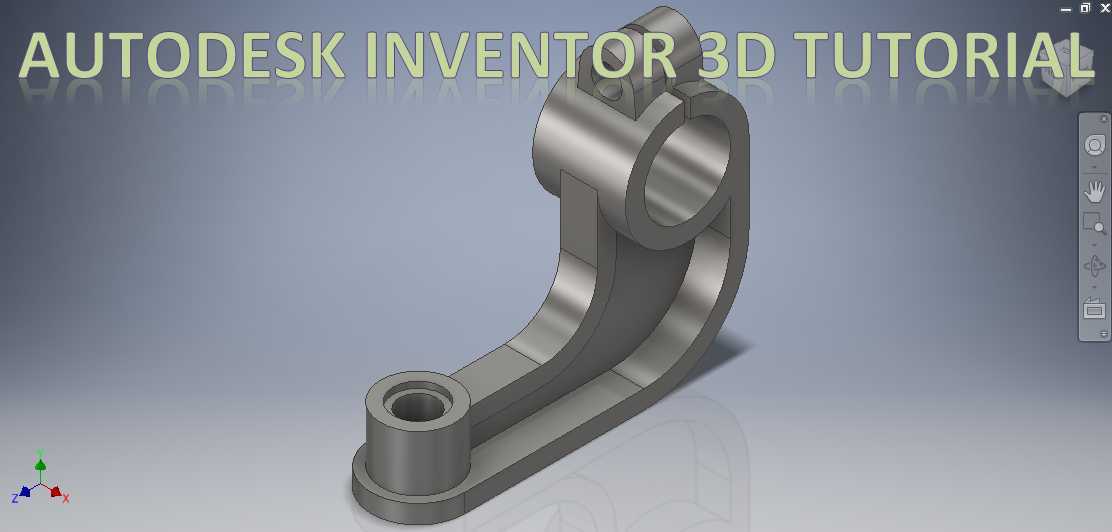 Autodesk Inventor练习图教程|| 发明人教程|| Autodesk教程|| 3D绘制