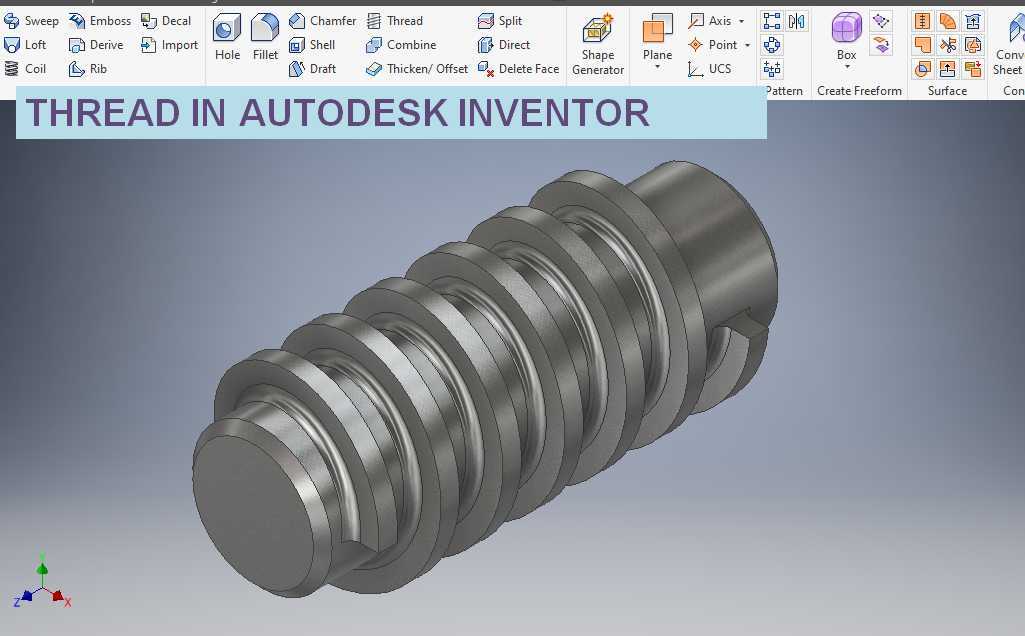 Autodesk Inventor 中的线程 || Inventor 教程 || Cad 教程 || Autodesk Inventor 线程