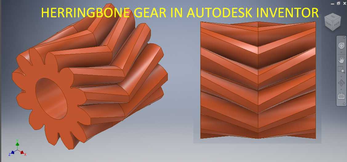Autodesk Inventor中的人字形装备|| Autodesk发明家的装备|| 发明家绘画实践3D