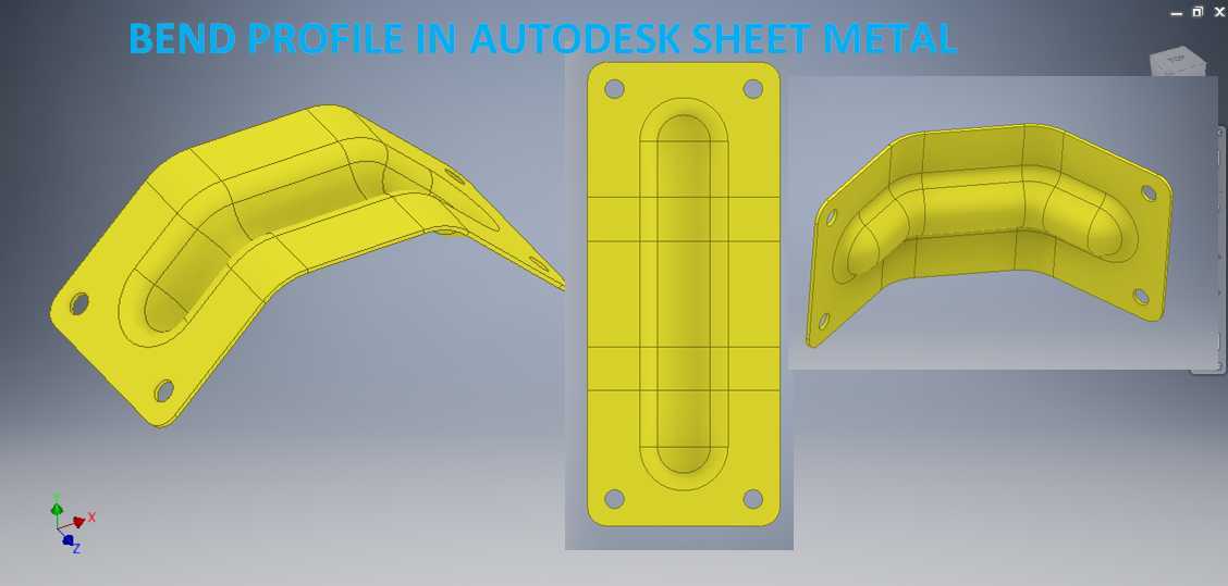 Autodesk Inventor板金属中的表弯曲|| 发明家绘画实践教程|| 发明人CAD