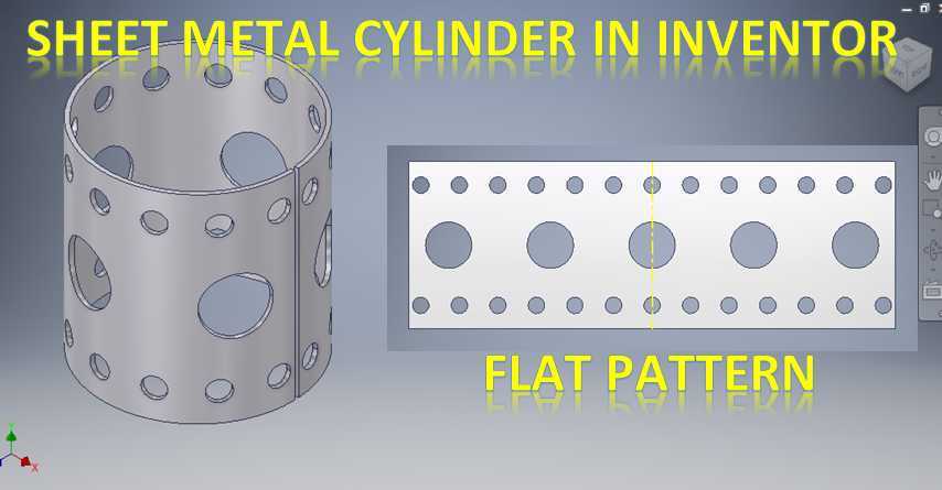 Autodesk Inventor 中的钣金圆柱体 || Inventor 中的钣金 || Inventor 教程 3D 模型
