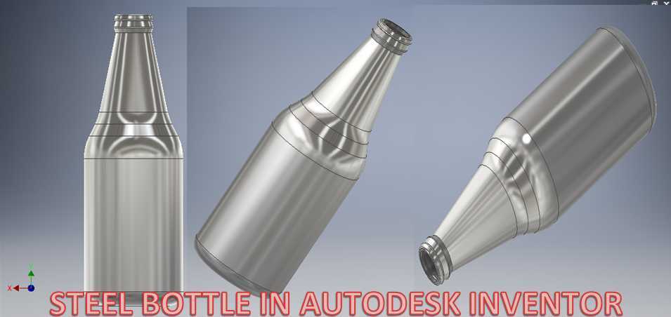 Autodesk Inventor中的钢瓶|| 初学者的发明人绘图教程|| 发明人教程