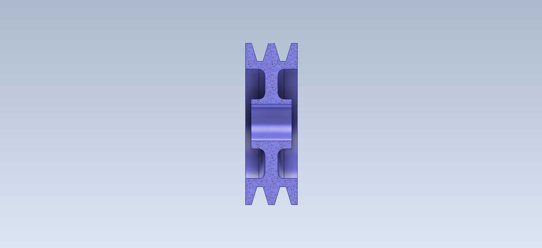3D CAD基本锻炼/V皮带台阶/polea escalonada/autodesk发明家pro