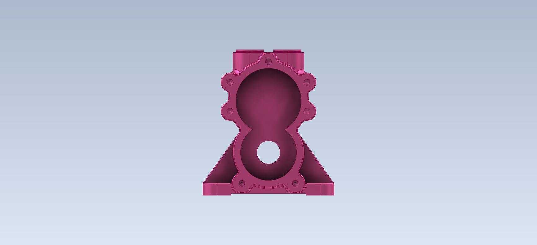 3D CAD基本锻炼/偏心活塞泵/齿轮泵车身/孟加拉邦/bomba de Engranes/autodesk Inventor Pro