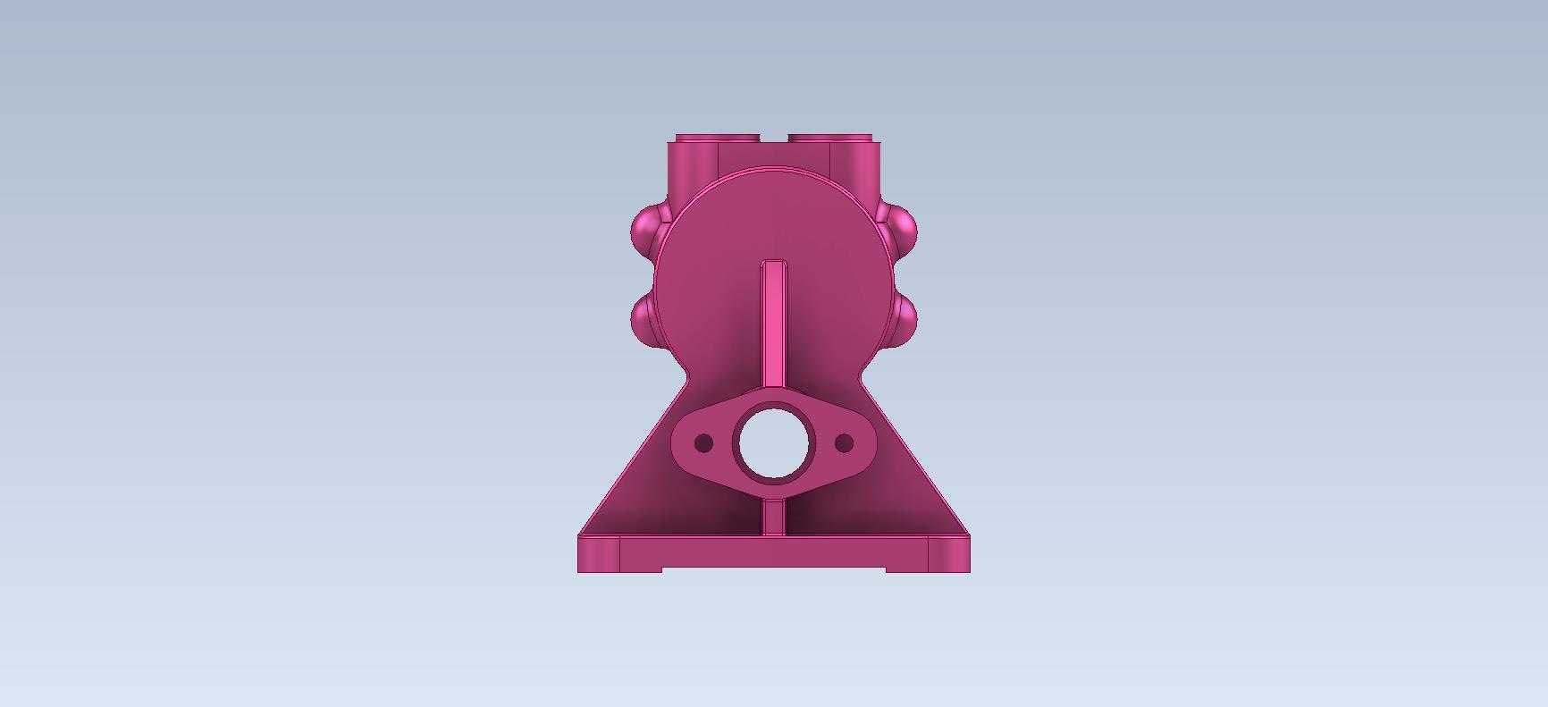 3D CAD基本锻炼/偏心活塞泵/齿轮泵车身/孟加拉邦/bomba de Engranes/autodesk Inventor Pro