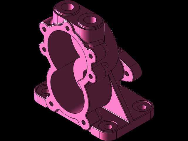 3D CAD基本锻炼/偏心活塞泵/齿轮泵车身/孟加拉邦/bomba de Engranes/autodesk Inventor Pro