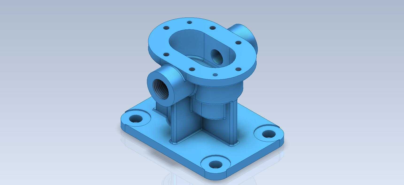 3D CAD基本锻炼/泵身体部位/Cuerpo de Bomba/Autodesk Inventor Pro