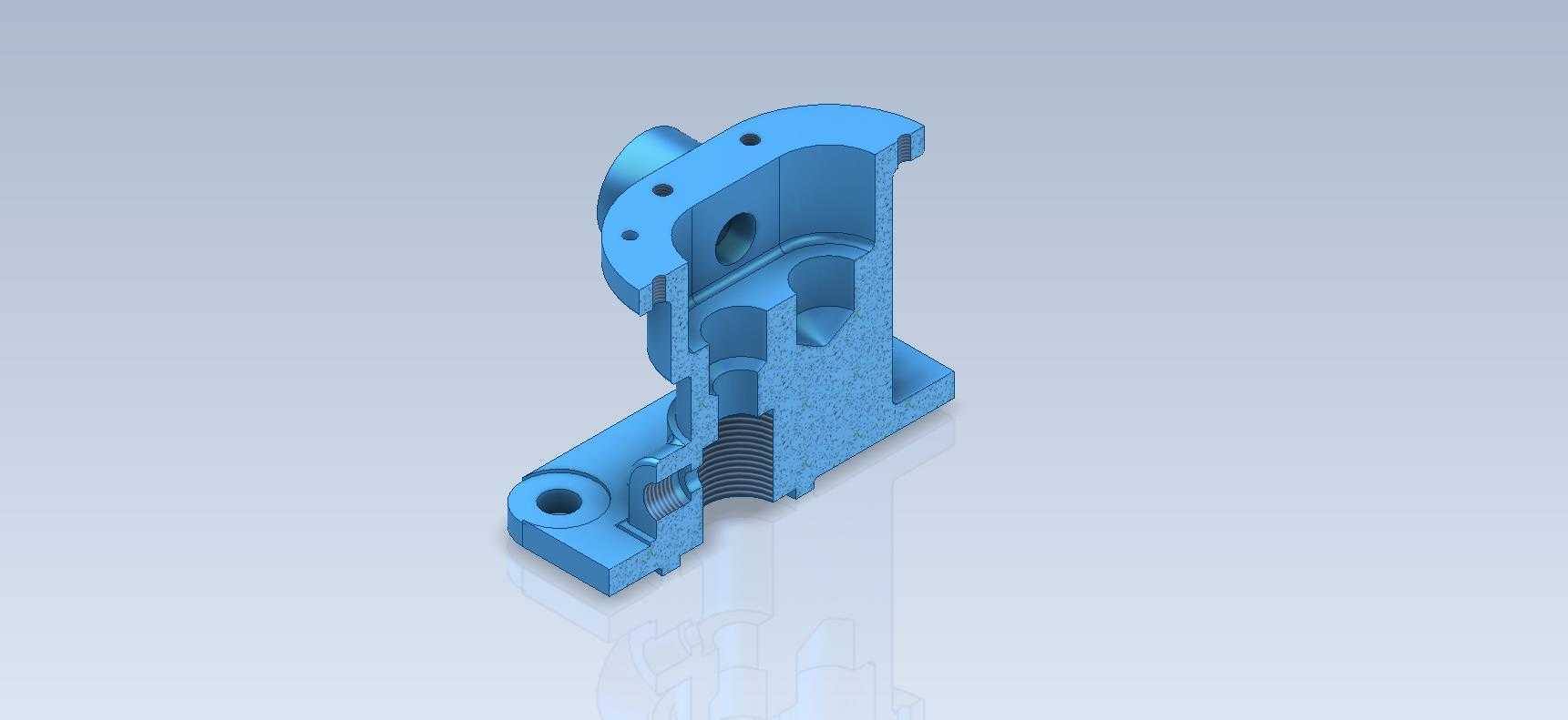 3D CAD基本锻炼/泵身体部位/Cuerpo de Bomba/Autodesk Inventor Pro