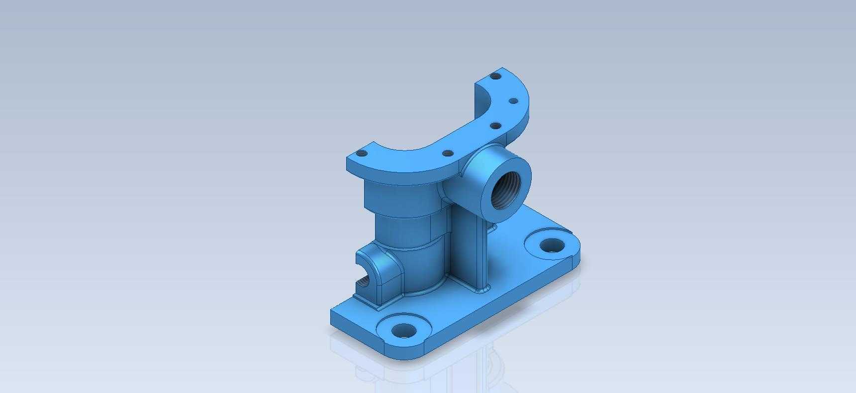 3D CAD基本锻炼/泵身体部位/Cuerpo de Bomba/Autodesk Inventor Pro