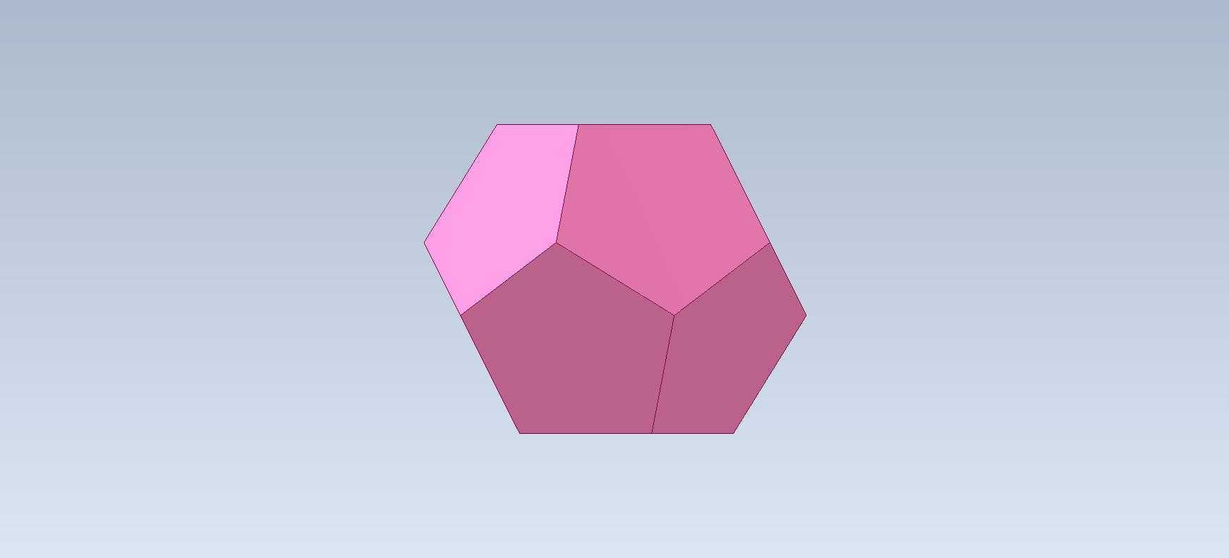 3D CAD基本练习/DodeCahedron/Dodecaedro/Autodesk Inventor Pro