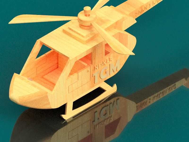  Helikopter Wood 