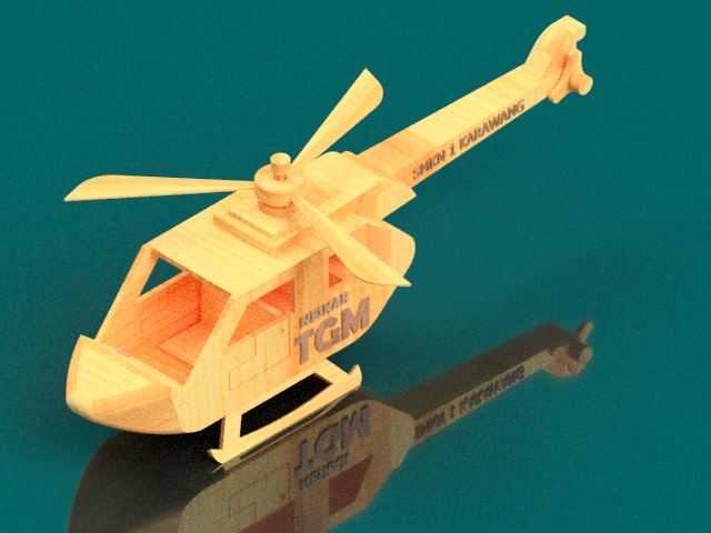  Helikopter Wood 