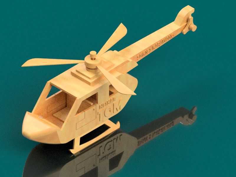  Helikopter Wood 