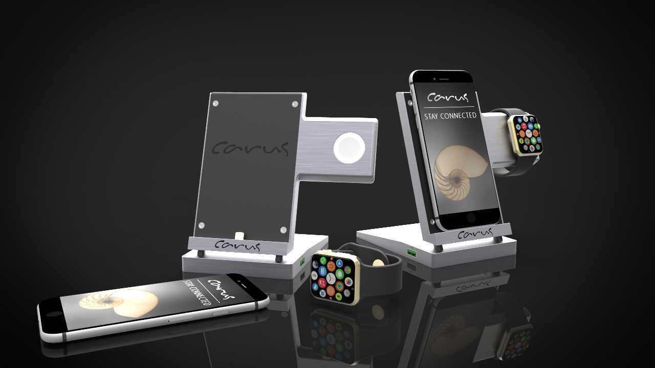 Carus iPhone并观看Dock