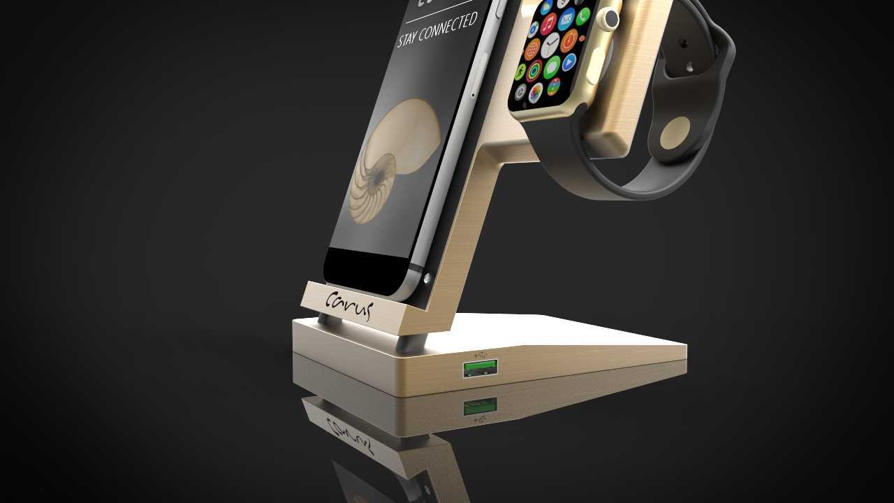 Carus iPhone并观看Dock