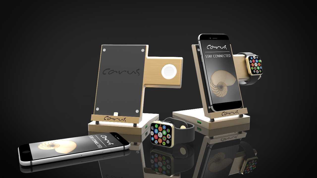 Carus iPhone并观看Dock