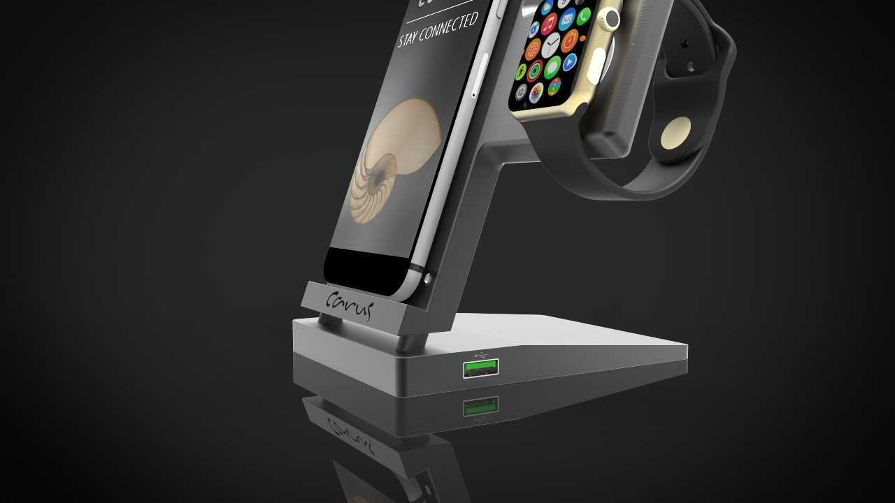 Carus iPhone并观看Dock