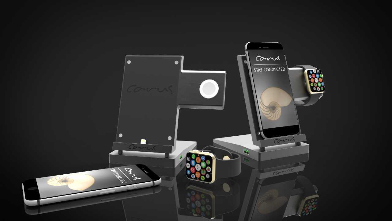 Carus iPhone并观看Dock