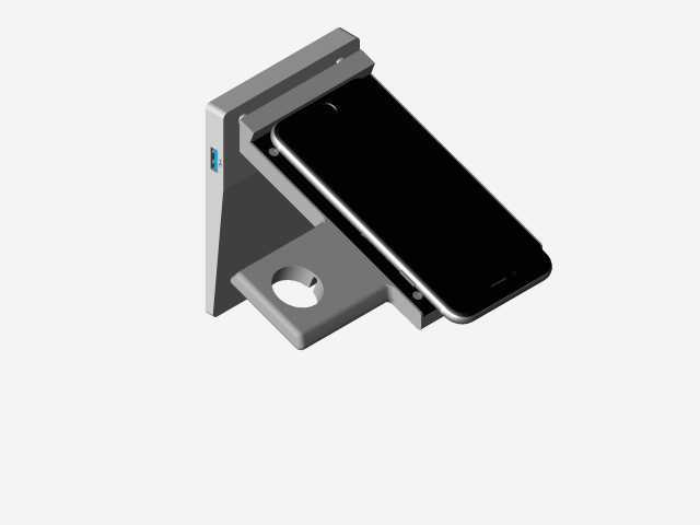Carus iPhone并观看Dock