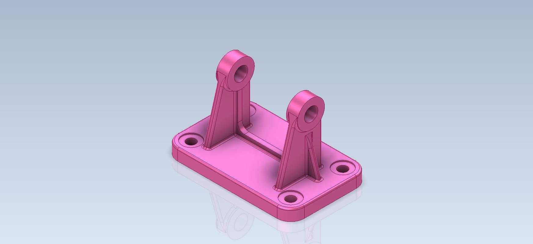 3D CAD 基础练习/支架/支持/Autodesk Inventor Pro