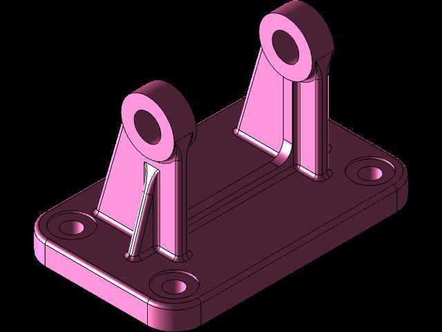 3D CAD 基础练习/支架/支持/Autodesk Inventor Pro