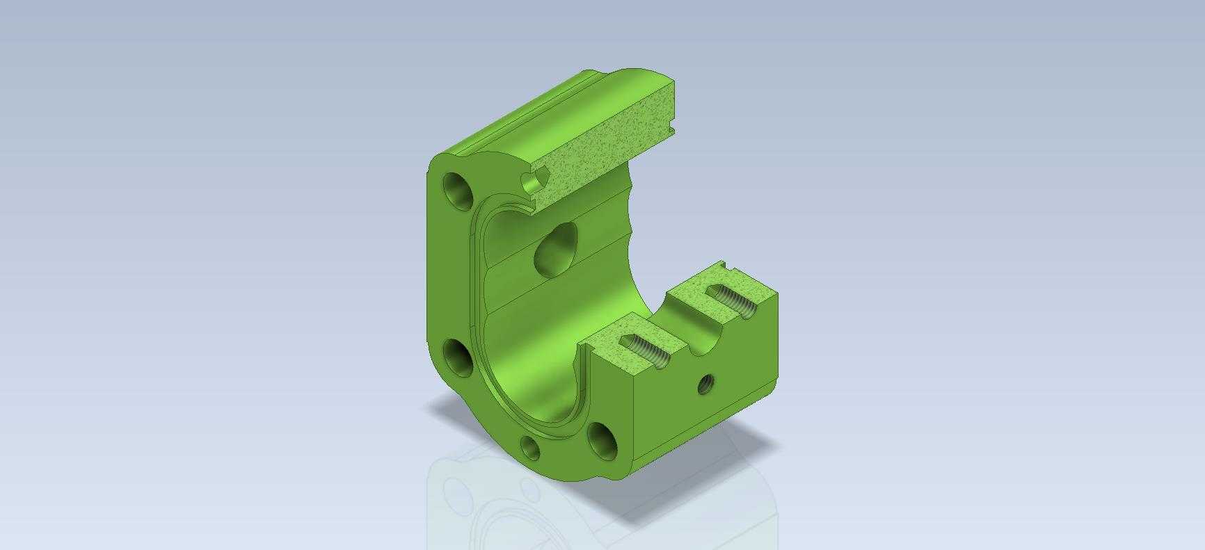 3D CAD基本锻炼/齿轮泵的车身/孟加拉邦雕刻/autodesk Inventor Pro